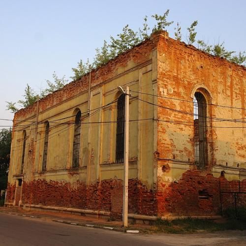 Фото Великої синагоги 1858р. (Руїна)