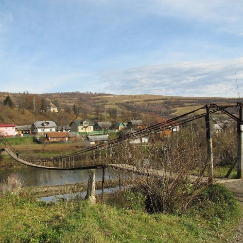 Фото Підвісний міст через р. Стрий