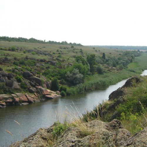 Фото Мальовничий каньйон на річці Кам'янці в Токівських гранітах