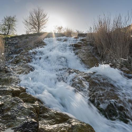 Фото Половецький степ, водоспад