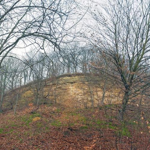 Фото Ві́дклади кре́йдових порі́д, відсло́нених в басе́йні р. Дністе́р