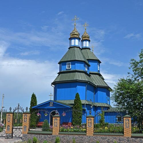 Фото Михайлівська церква та дзвіниця 1740р